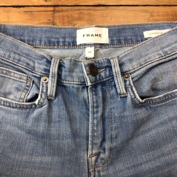 FRAME Denim men jeans L’homme skinny lightweight denim soft blue size 29 - Picture 3 of 9